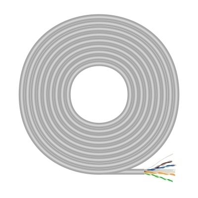 AISENS - CABLE DE RED RJ45 CAT.6 UTP RIGIDO AWG23 CCA (ALEACION), GRIS