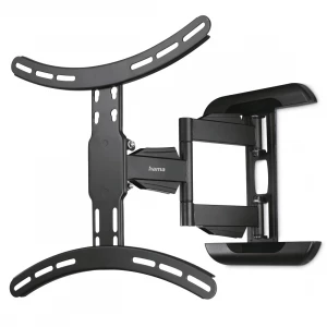 Soporte TV orientable de pared Hama 00220834, 32-65 pulgadas, hasta 35 kg, 3 art., VESA 400x400 mm, orient. 180°, incl. -12°/+2°, rot. 3°, negro