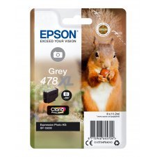 Cartucho Epson Squirrel Singlepack Grey 478XL Claria Photo HD Ink C13T04F64010