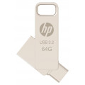 USB 3.2 HP 64GB X206C-A OTG TIPO-C METAL
