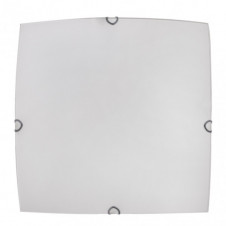 Plafon Cuadrado Ayla 3xe27 Blanco 40x40x7 Cm