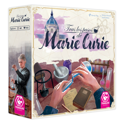 Juego de mesa tras los pasos de marie curie