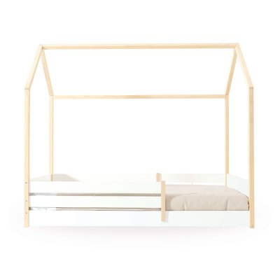 Cama-casita Montessori 90x200 cm madera/blanco · Sogni XL NB2000-M6012