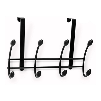 Colgador sobrepuerta negro (blister), 208 x 306 x 109 mm