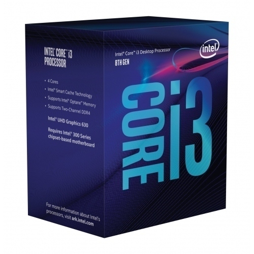 Procesador Intel Core I3 8100 - 3.60Ghz - 4 Núcleos - Socket Lga1151 - 6Mb Cache - Uhd Graphics 630