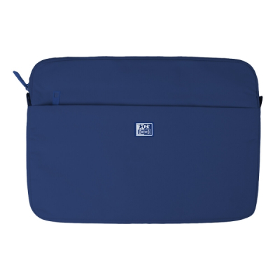 Oxford Young Proof B-Case Funda para Portatiles hasta 16 - RPET Reciclado - Bolsillo Frontal con Cremallera - Acolchado y Suave - 375x265x20mm - Color Azul Marino