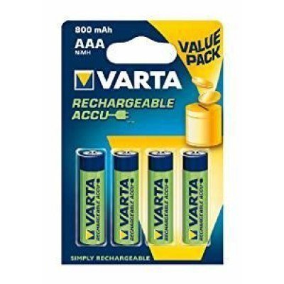 Bateria R03 AAA 800mAh 1,2V NiMh BL4 Varta 56813101404