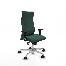 Piqueras y Crespo Albacete direcci?n sincro bali verde botella brazos 1D cromados base aluminio ruedas 65 nailon