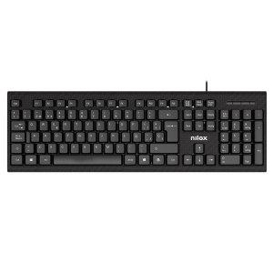 Teclado Nilox, con cable, negro