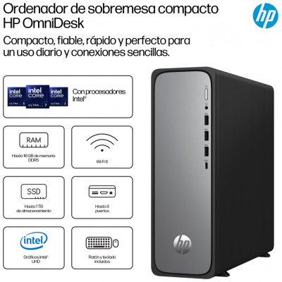 PC HP OMNIDESK SLIM S03-0020NS i3-14100 8GB 512GB FDOS