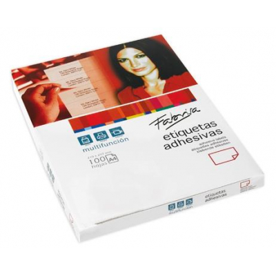 PAQ. 2400 ETIQUETAS ADHE. C/RECTOS 100H A4 70X37