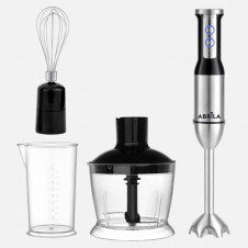 Batidora De Mano Triana 1500w Dc Acero/negro 2vel Cuch.acero Inox.c/vaso+picad+batid.desmont.39,5x7,5x7,5cm