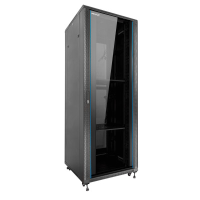 Armario rack de suelo 19 pulgadas phasak pro 42u negro 600x800 montado