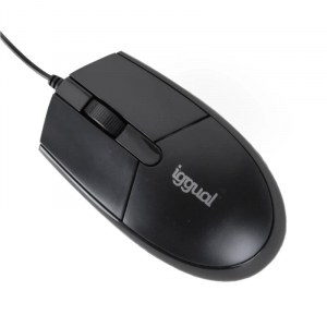 Iggual Ratón óptico COM-BASIC3-800DPI negro