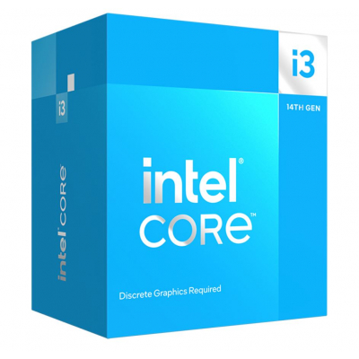 Intel Core i3 14100F - hasta 4.70 GHz - 4 núcleos - 8 hilos -  12 MB caché - LGA1700 Socket - Box (necesita gráfica dedicada)
