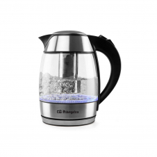 Orbegozo KT 6040 tetera eléctrica 1,8 L 2200 W Negro, Acero inoxidable