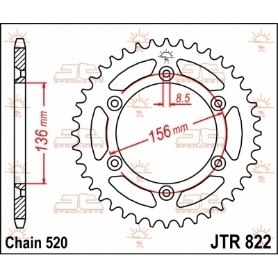 Corona JT SPROCKETS JTR822.41