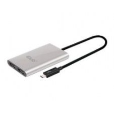 Adaptador Club 3d Thunderbolt 3 A 2xdp Plata