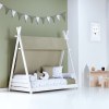Toldo textil para cama Montessori HOMY (ref. NA140) de 70x140 cm 127 Espuma do mar · Alondra