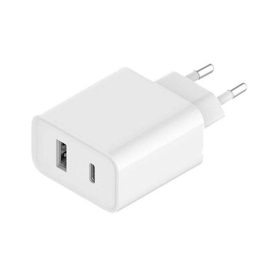 Cargador de pared Xiaomi Mi 33W - 1x USB-C | 1x USB-A | Carga rápida 33W