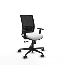 Piqueras y Crespo Yunquera sincro malla negra bali blanco brazos 1D base nailon ruedas 65mm nailon