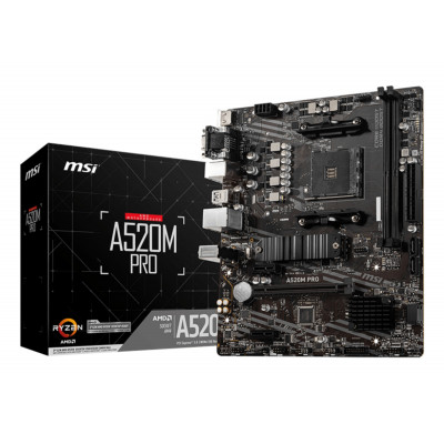 A520M PRO placa base AMD A520 Zócalo AM4 micro ATX