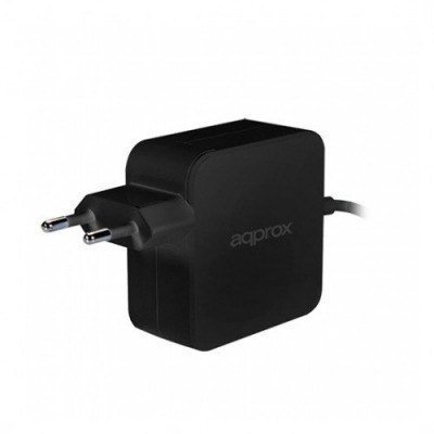 ADAPTADOR CORRIENTE USB-C DE 65W APPROX NEGRO