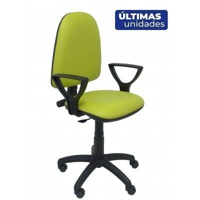 Silla Ayna similpiel verde oliva con brazos