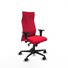 Piqueras y Crespo Albacete direcci?n sincro bali rojo brazos 1D cromados base nailon ruedas 65 nailon