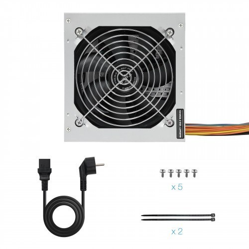 TooQ TQEP-500SSE unidad de fuente de alimentación 500 W 24-pin ATX ATX Plata