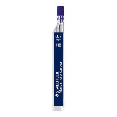 STAEDTLER Tubo 12 minas Mars Micro - Mina 0,7 mm - Dureza HB