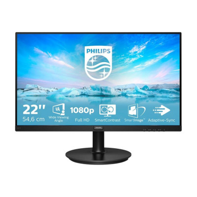 Monitor led 22 pulgadas philips v - line 221v8a - 00 va - fhd - hdmi - vga - 75hz - 4ms - vesa 100x100