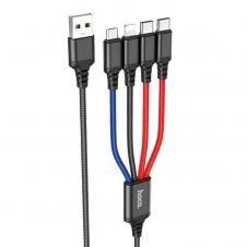 Cable USB a USB-C, Lightning, Micro 4-1 Hoco X76