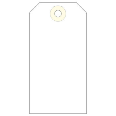 Apli Pack de 1.000 Etiquetas con Arandela 100x51mm - Cartulina de 160 g/m² - Color Crema