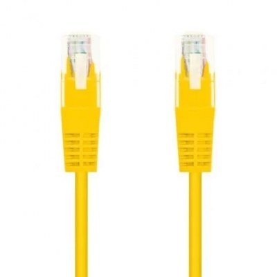Cable de Red RJ45 AWG24 UTP Nanocable 10.20.0401-Y Cat.6/ 1m/ Amarillo