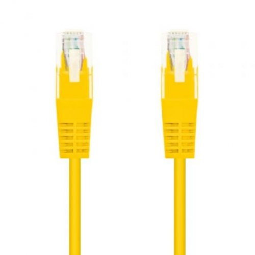 Cable de Red RJ45 AWG24 UTP Nanocable 10.20.0401-Y Cat.6/ 1m/ Amarillo