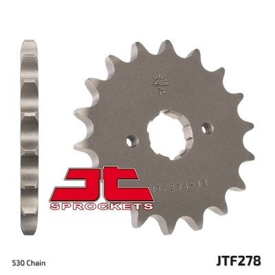 Piñón JT SPROCKETS acero estándar 278 - Paso 530 JTF278.15