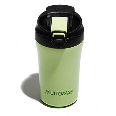 WBOTTLETH350GN taza de viaje 350 ml Negro, Verde Acero inoxidable