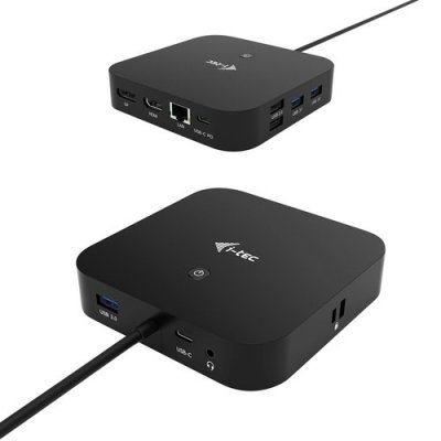 i-tec USB Tipo C para Ordenador portátil/Tableta/Monitor - 100 W - 2 Pantallas admitidas - 4K - 3840 x 2160 - 2 x USB 2.0 - 3 x USB 3.0 - USB Tipo-C - 1 x Puertos RJ-45 - 1xHDMI - 1xDP - Thunderbolt