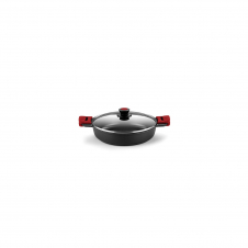 BRA Premiere A410524 cacerola Alrededor Negro, Rojo