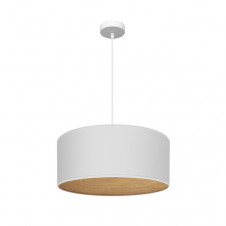 Colgante Tania 1xe27 Blanco/blanco-madera Clara Regx50x50 Cm