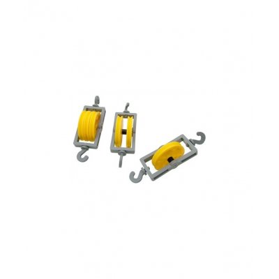 C6089 Juego Ruedas Robotica Polipasto Poliamida
