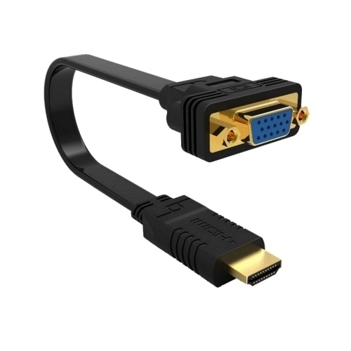 Ewent EW9869 Convertidor 0,15 m HDMI tipo A (Estándar) VGA (D-Sub) Negro