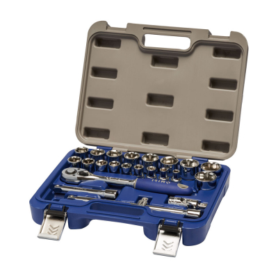 Juego carraca 1/2, vasos hexagonales (8-32mm), 23 piezas 129-23-4