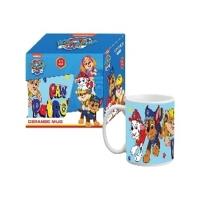 Taza gb eye ceramica azul patrulla canina en caja de regalo