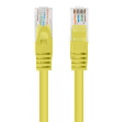 CABLE RED LANBERG LATIGUILLO CAT.6 UTP 7.5M AMARILLO FLUKE PASSED