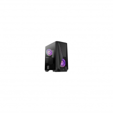 Caja semitorre aerocool Visor 2x usb 3.0 e-atx audio y microfono hd panel lateral transparente frontal rgb led negro VISORBK