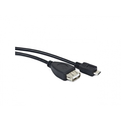 Cable usb lanberg micro m a usb tipo a f 2.0 otg negro 15cm oem