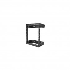 StarTech.com Armario Rack de Servidores de Marco Abierto 12U para Montaje en Pared - Profundidad Ajustable de 12 a 20 - Negro