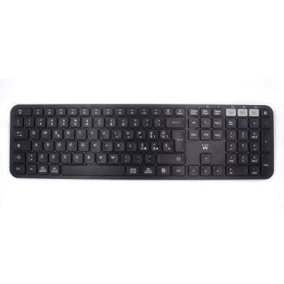 Ewent Teclado Inalambrico - Modo Ahorro de Energia - Disposicion Italiana QWERTY IT - 1x Bateria AAA (Incluida) - Alcance hasta 10m - Color Negro